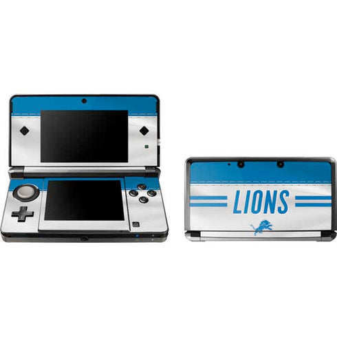 NFL Detroit Lions White Striped 3DS (2011) Skin